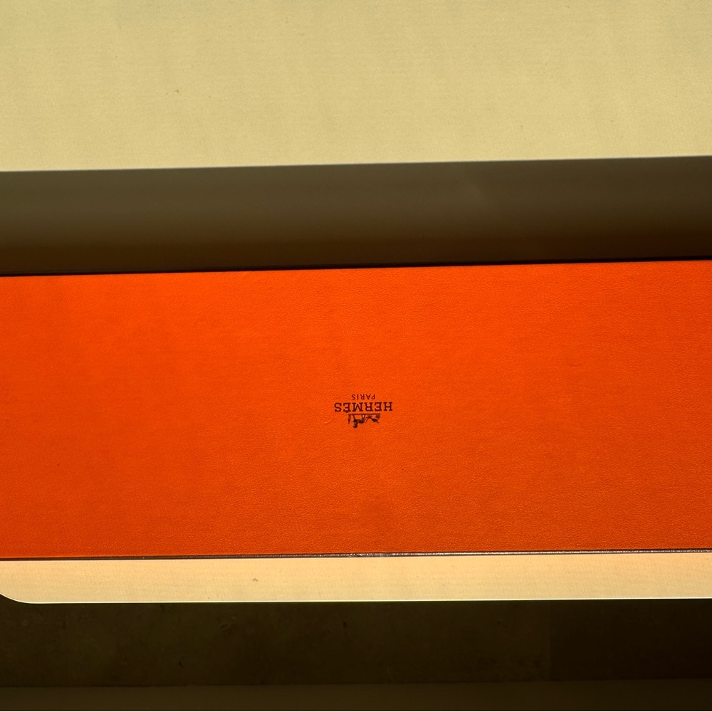 Hermès Authentic Orange Tie Box